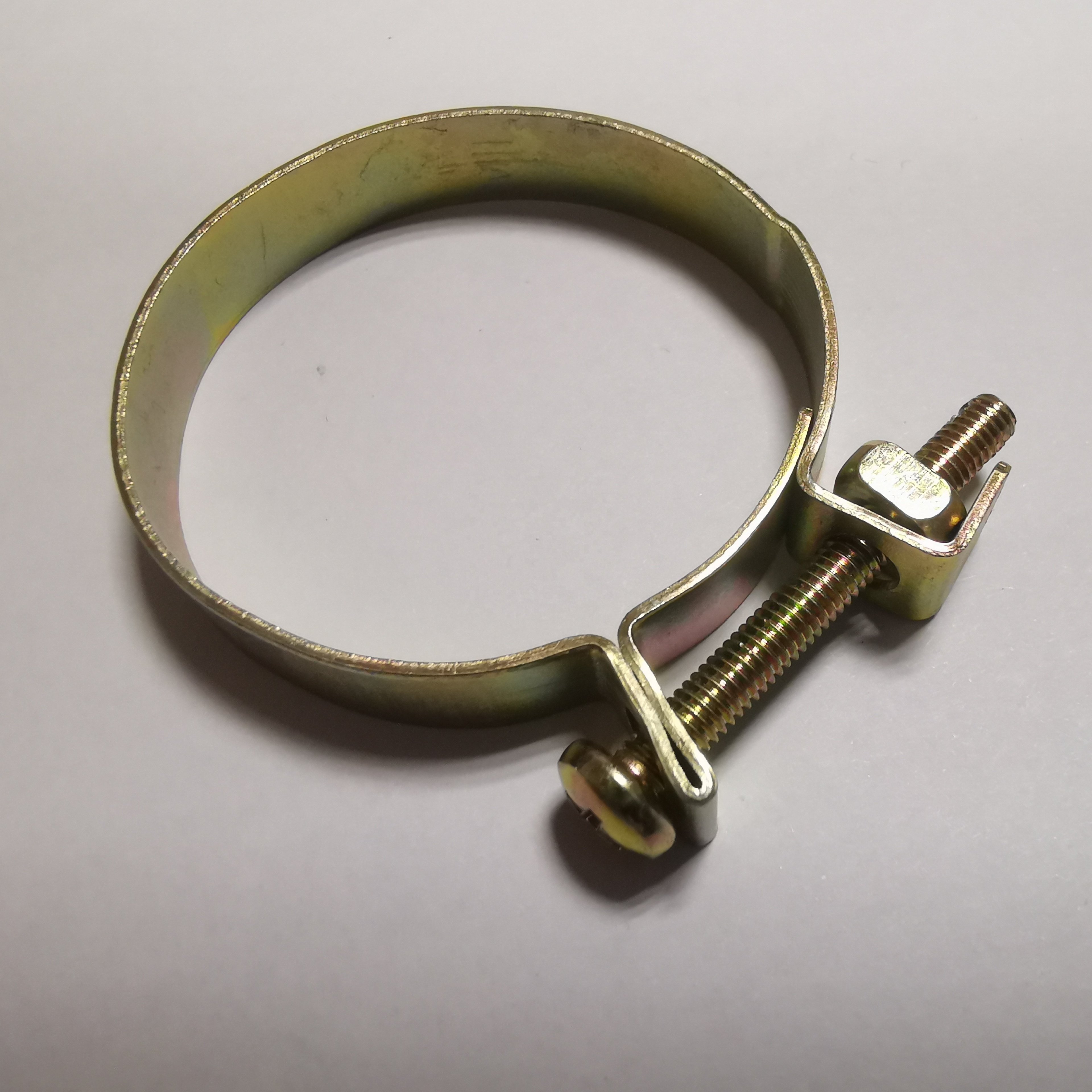Heavy-Duty Steel Air Filter Hose Clamp for Car Auto Galvanized Iron with Zinc Finish for Intake Pipe Clamping