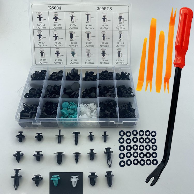299pcs+35 Car Hot Sale Clips Car Door Panel Buckle Interior Clip Plastic Fasteners set car clips fasteners