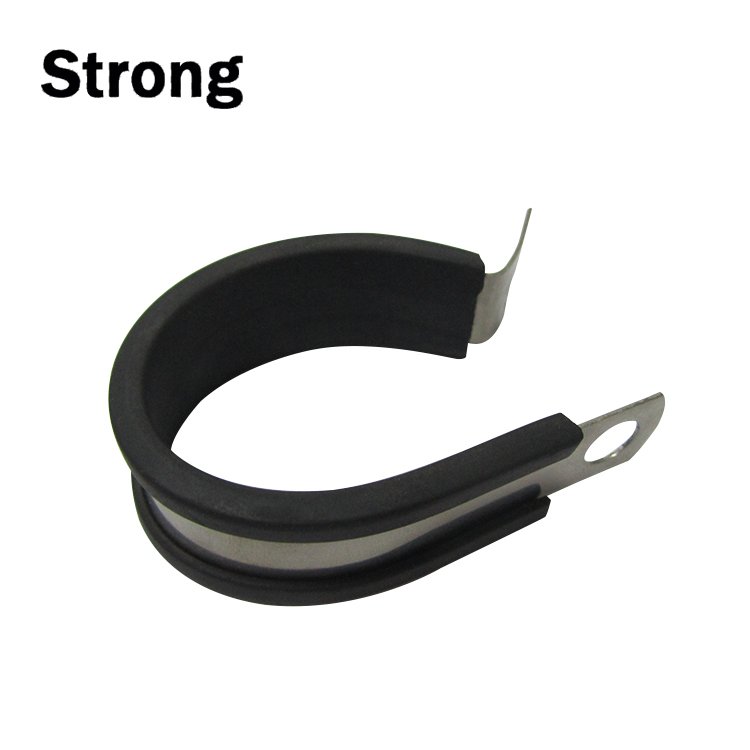 Pipe Clamps Pipe Clamp With Rubber With Double Screw and Plastic Sleeve Size:22mm-160mm