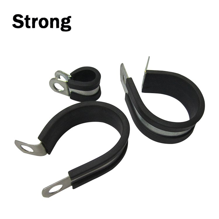 Pipe Clamps Pipe Clamp With Rubber With Double Screw and Plastic Sleeve Size:22mm-160mm