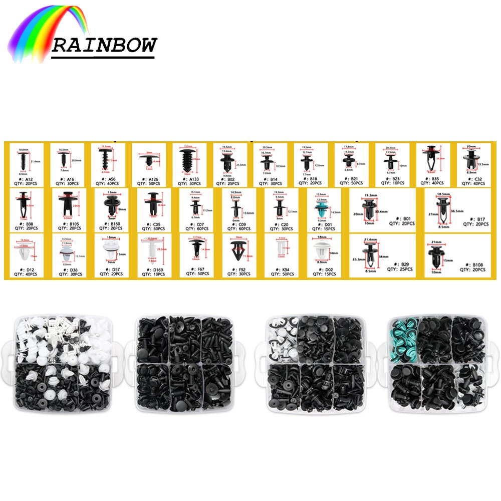 Rainbow Automotive Clips and Fasteners Wholesale Car Body Clips