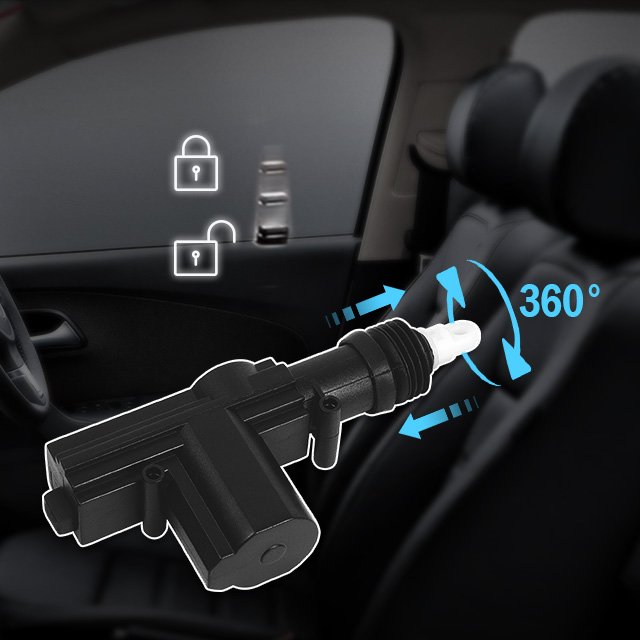 Auto Electronics 5 Kgs Central Locking Actuator Universal Car Door Lock Part Insurance Actuator For 12v 24v