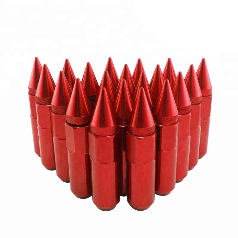 China Suppliers M12 X1.5 M14x1.5 M14 Car Wheels Hub Bolts Racing Tyre Lock Color Anti Theft Alloy Spike Wheel Lug Nuts