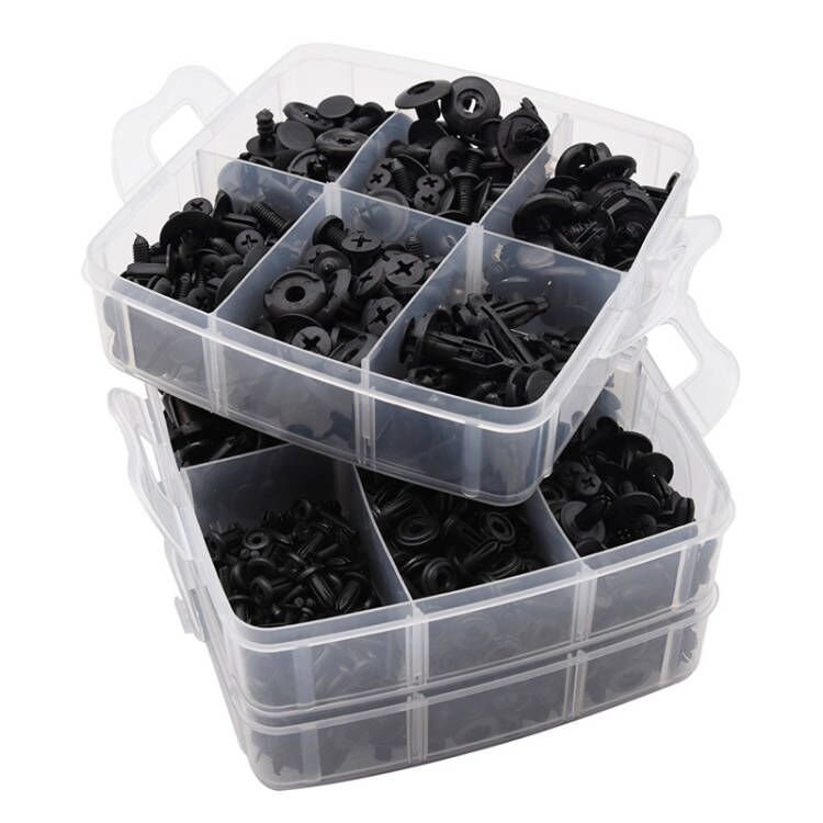 Hot Sale 630Pcs Car Body Plastic Push Pin Rivet Fasteners Trim Panel Moulding Auto Clips