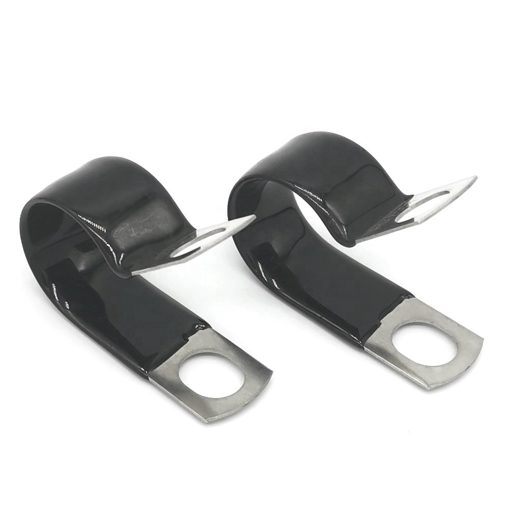 Wholesale Customized 44mm Dia Pipe Clips Clamps 304SS Rubber Cushion Tube Clips