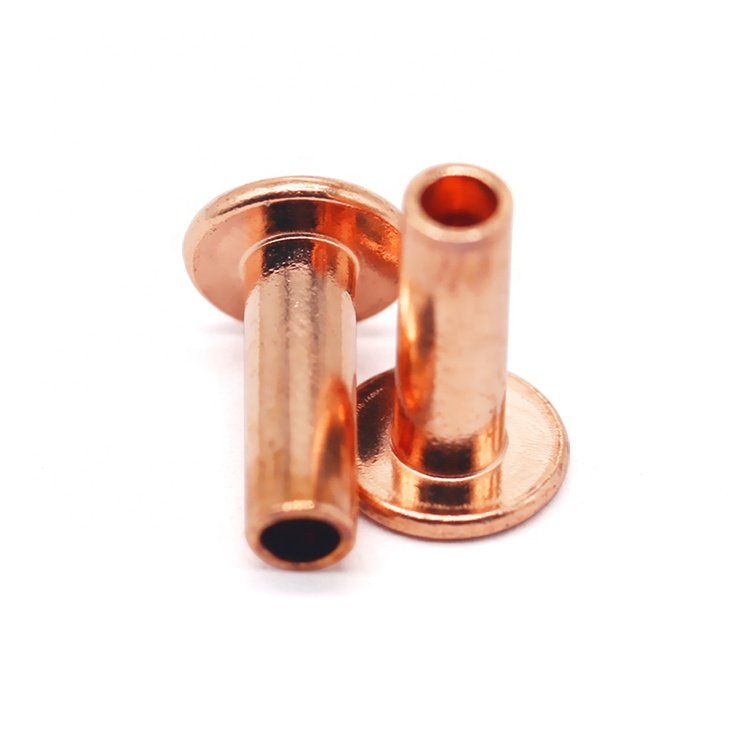 Customized Bimetal Round Flat Head Rivets Auto Fastener with DIN Standard Available in Copper and Brass Material