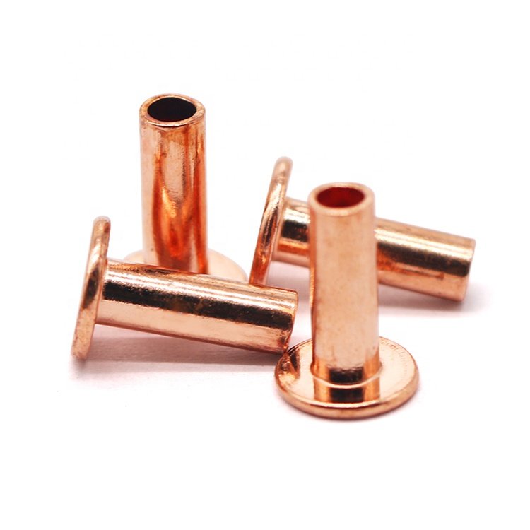 Customized Bimetal Round Flat Head Rivets Auto Fastener with DIN Standard Available in Copper and Brass Material