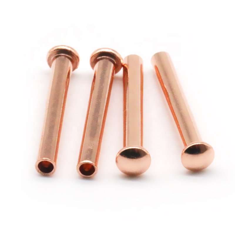 Customized Bimetal Round Flat Head Rivets Auto Fastener with DIN Standard Available in Copper and Brass Material