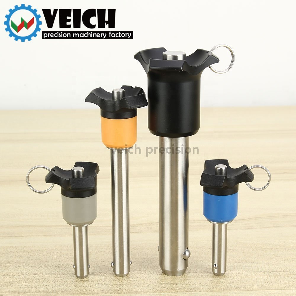 Stock Clamping Locking Pin Plastic Knob Stainless Steel Quick Release Ball Lock Pin