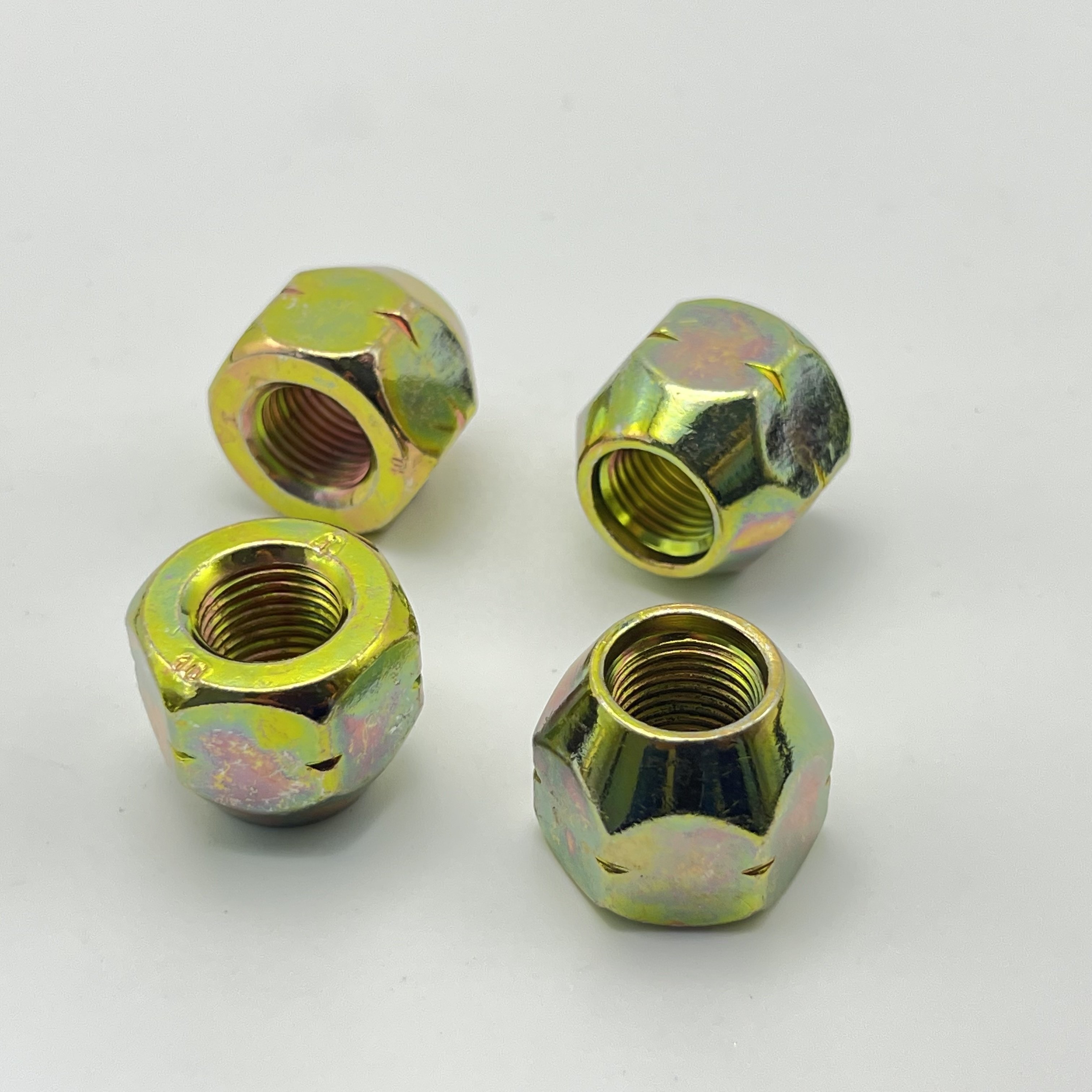 Durable Car Tire Carrier Nut Universal Steel Fasteners Cylindrical Hollow Internal Thread Hexagon Nut