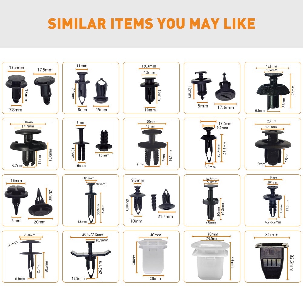 Wholesale QGC-B468 auto fastener & clip nylon plastic car door panel clips supplier
