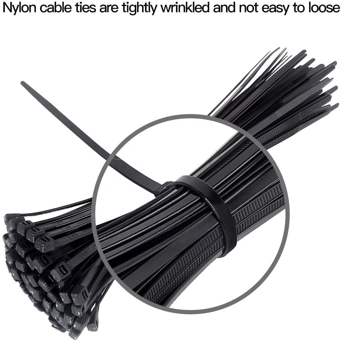 Original Factory Nylon Removable Reusable Cable Ties Heavy Duty Cable Ties Thick Black Cable Ties Reusable Pack Of 100