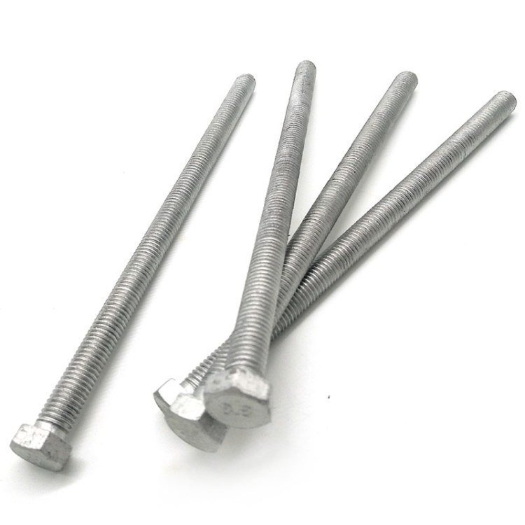 Heavy Duty Fastener Set Hot Dip Galvanized Steel Hexagonal Bolts Hex Head Screw Connections