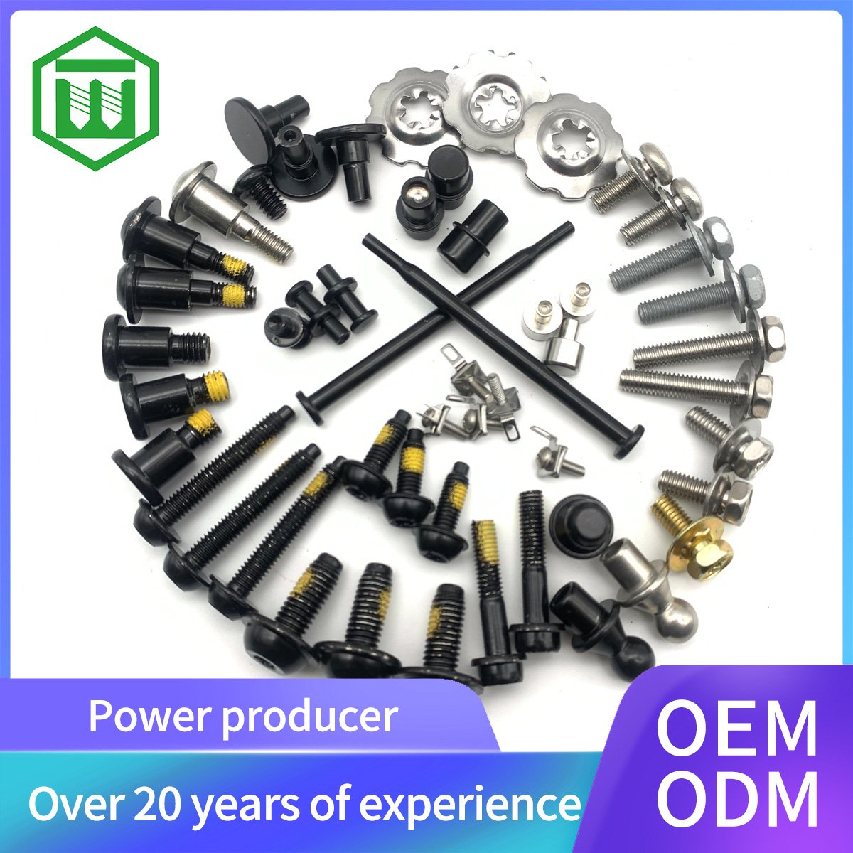Auto Screw Bolt Cover Auto Parts Fasteners Special Parts for Professional Traffic Jams Special Electrophoresis Black Screws