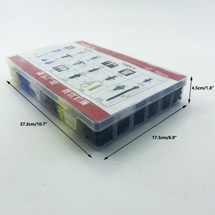 730Pcs Bumper Retainer Clips Combination Suit Nylon Clip Car Push Retainer Clips 6 Sizes Auto Fasteners Assortment Set