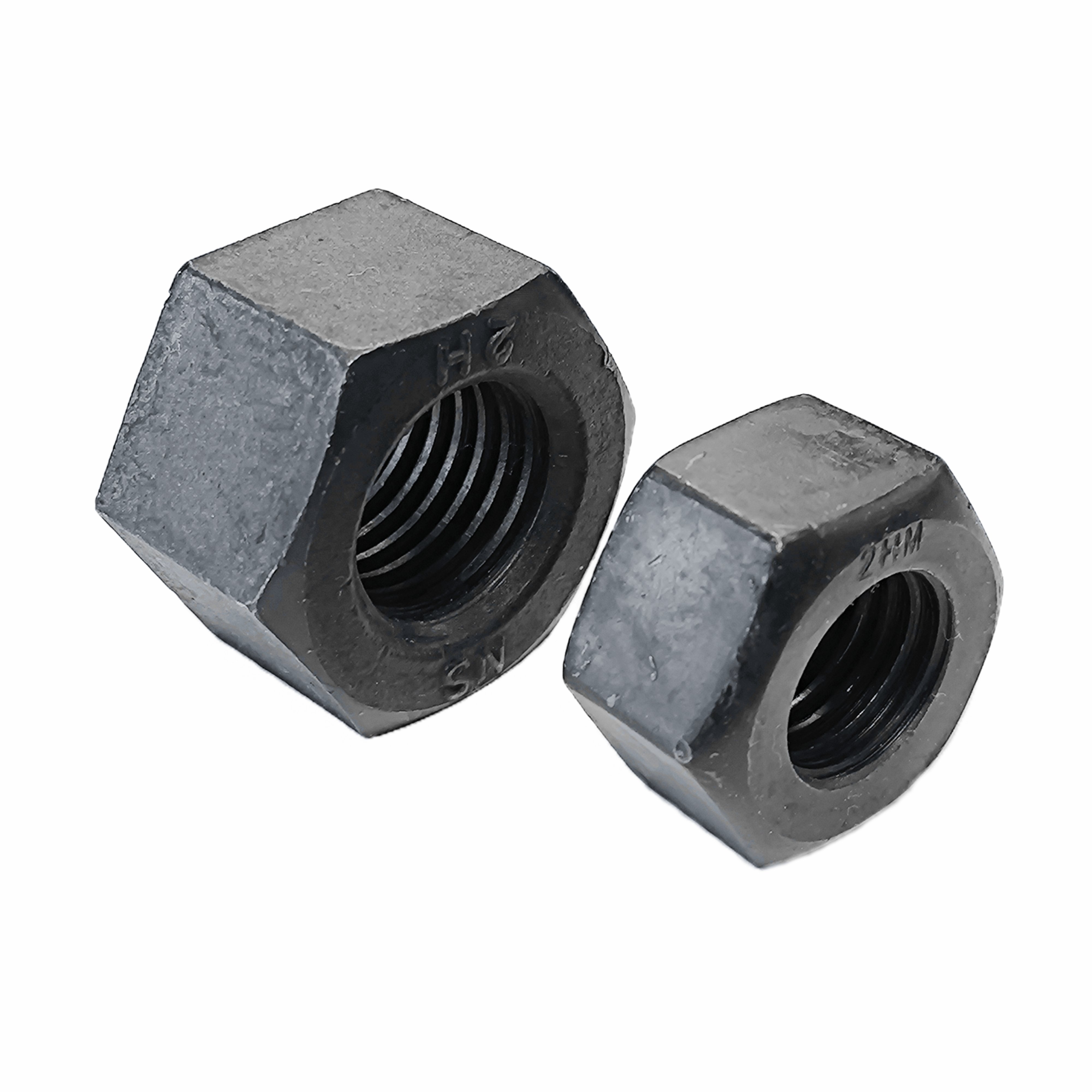 Factory Direct High Quality Steel Heavy Hex Nut High Strength Hardware Fasteners ASTM 194 2H Black