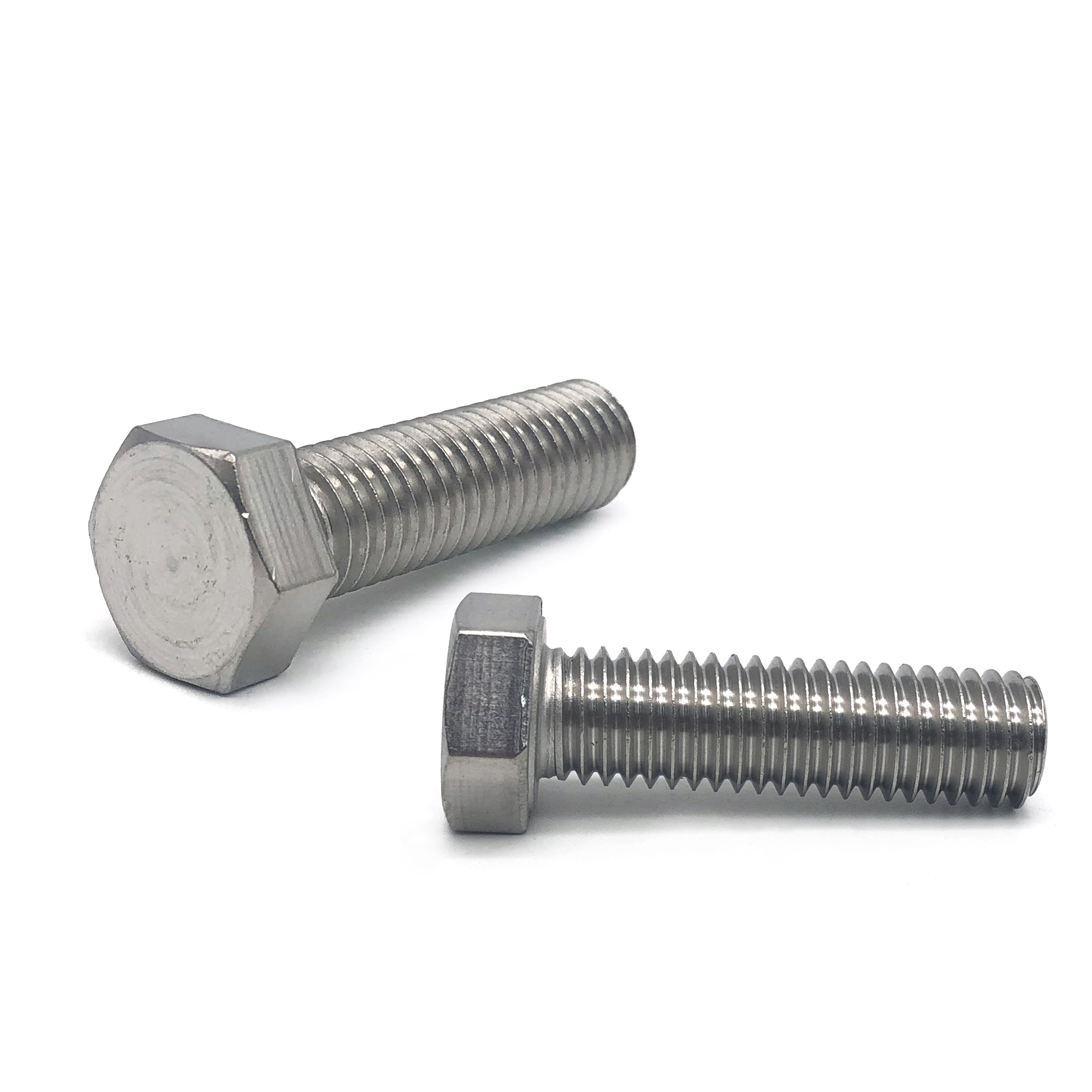 China Wholesale price different types full thread stainless steel m6 m8 m10 m12 m17 m30 hexagon head bolt and nut outer hex bolt