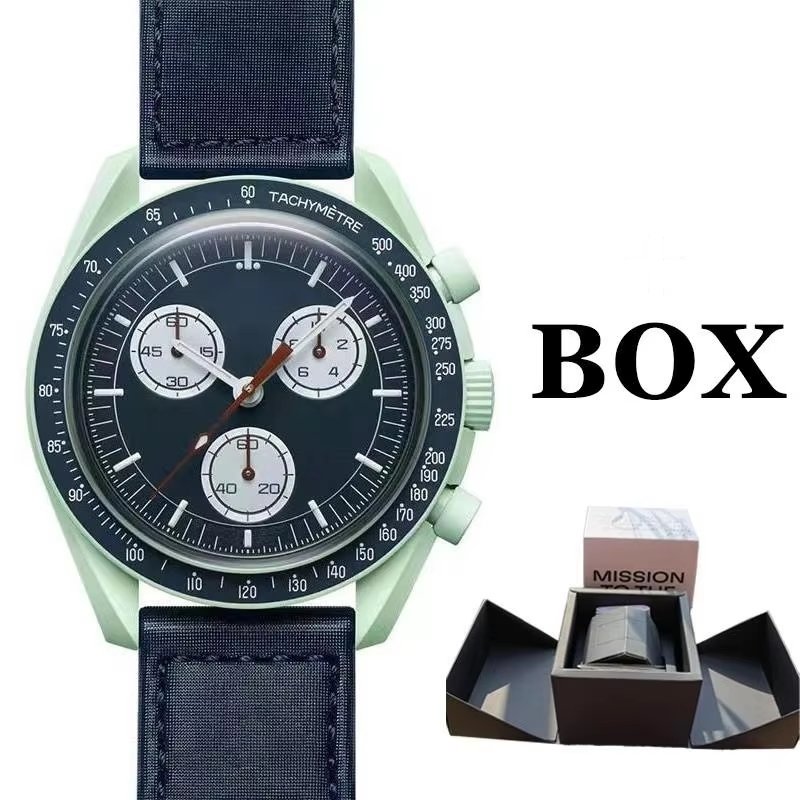 Moon Earth Jupiter Saturn Neptune Pluto Men's Quartz Watch Omegasx Color Disk Wholesale