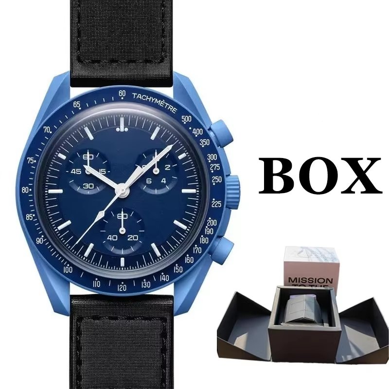 Moon Earth Jupiter Saturn Neptune Pluto Men's Quartz Watch Omegasx Color Disk Wholesale