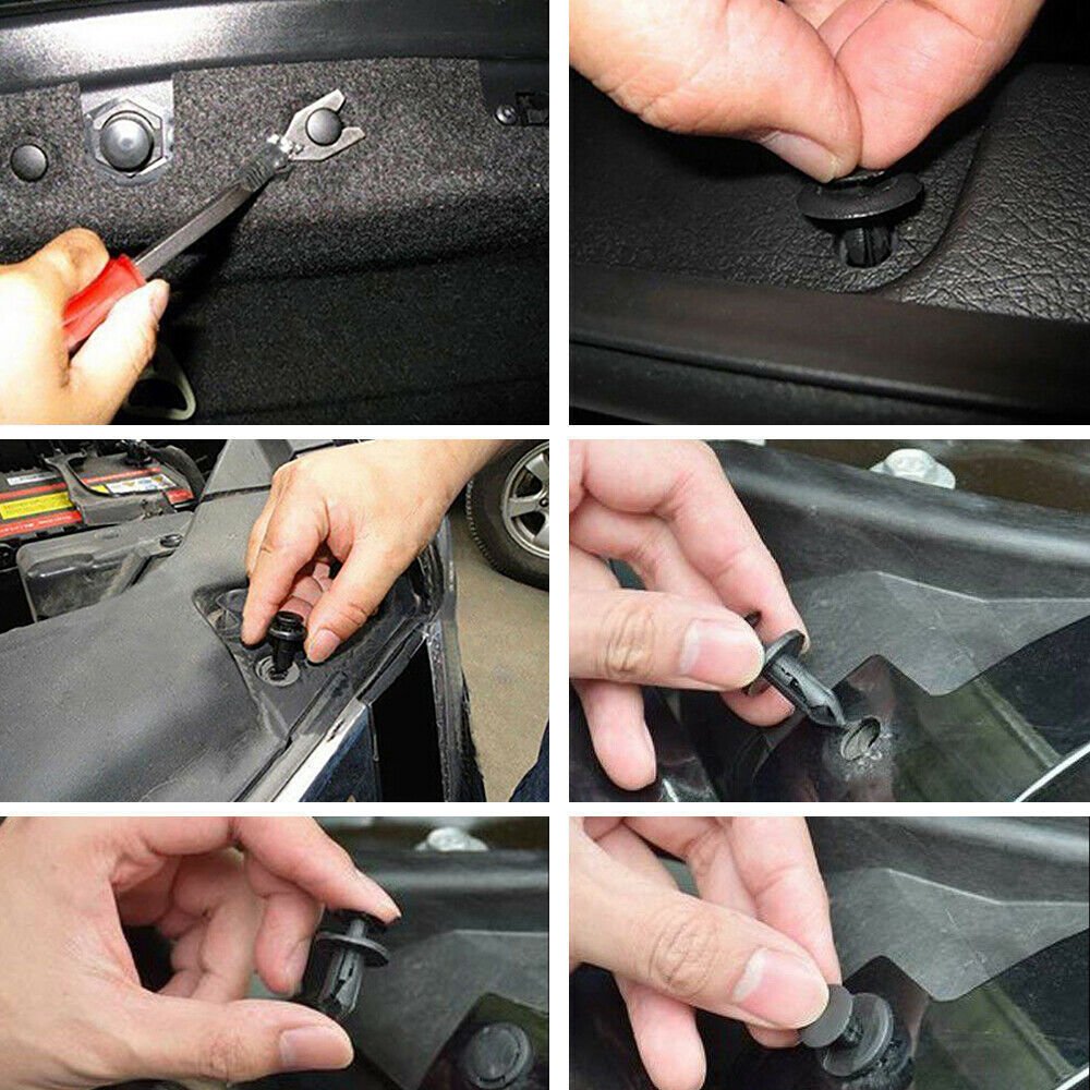 620 Pcs Plastic Auto Fasteners Kit Regular Size Car Retainer Clips Door Panel Trim Clip Auto Bumper Fender Buckle Car Tools