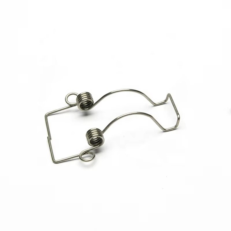 Torsion spring fixed double hook torsion spring door lock torsion spring lamp hardware irregular