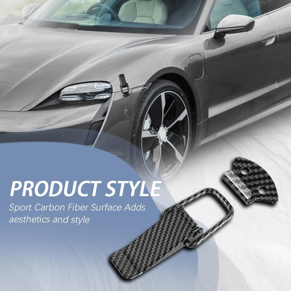 Car Bumper Clips,Bumper Quick Release,Front Rear Bumper Fastener Kit,Carbon Fiber Car Bumper Security Hook Lock Clips