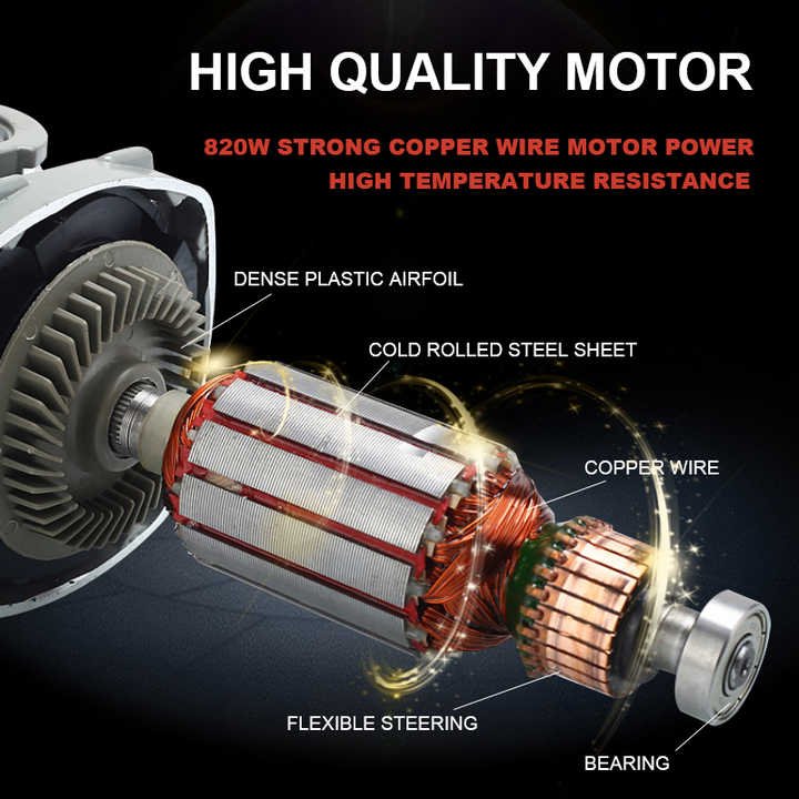 110V/220V Electric Variable Speed Angle Grinder Polisher Machine Power Tools