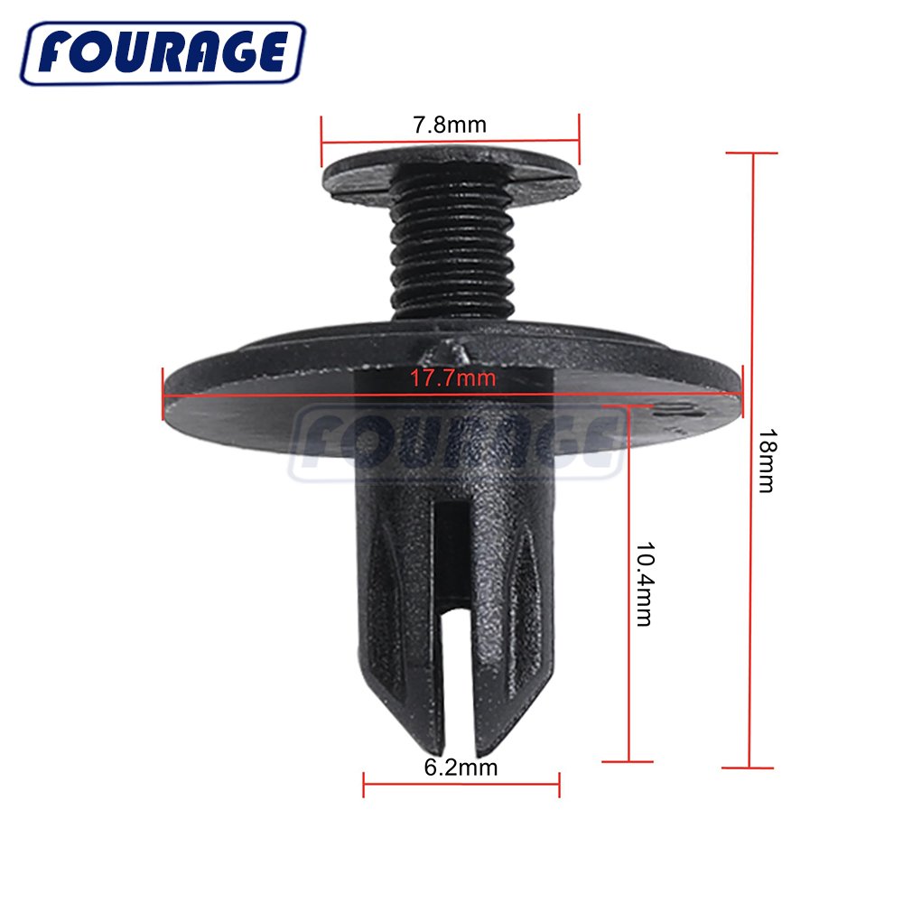 Auto Car Plastic Fastener Push-Type Clip Vent Panel Clip Fit for Honda (OEM: 90688S0003, 90688SB0003)