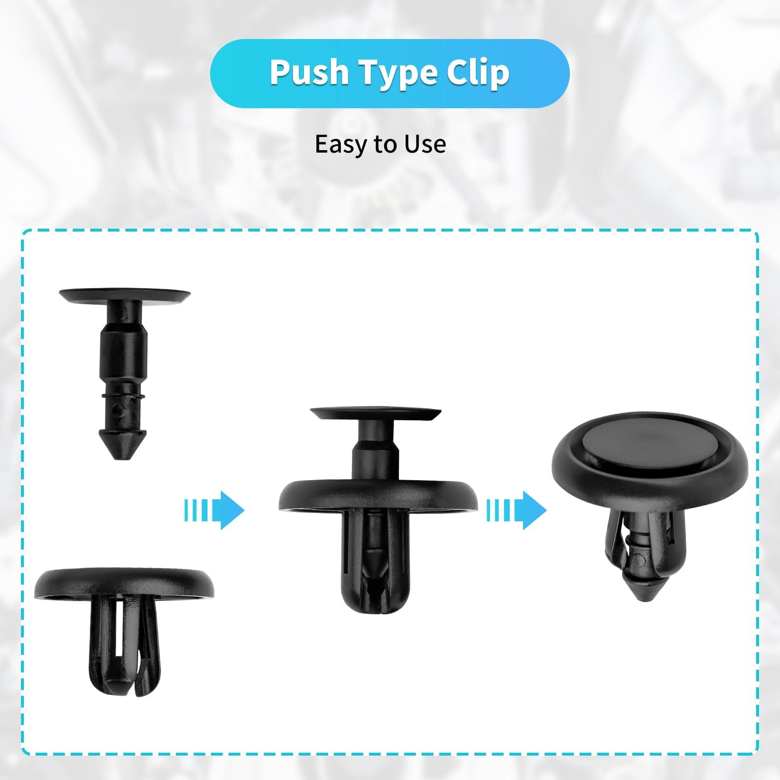 20Pcs Super Engine Splash Shield Guard Fasteners Retainers Pins Engine Covers Under Hood Clip