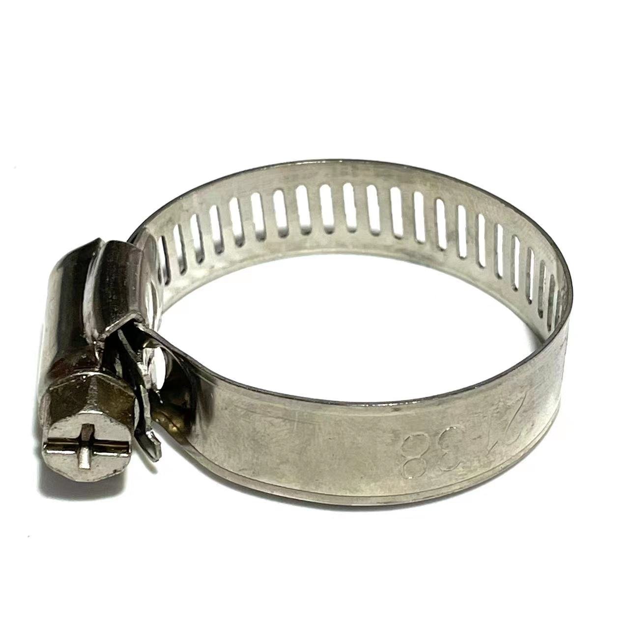 Factory Wholesale Customizable Adjustable Zinc Plated American Type Hose Clamp for Automotive Silicone Rubber Hose