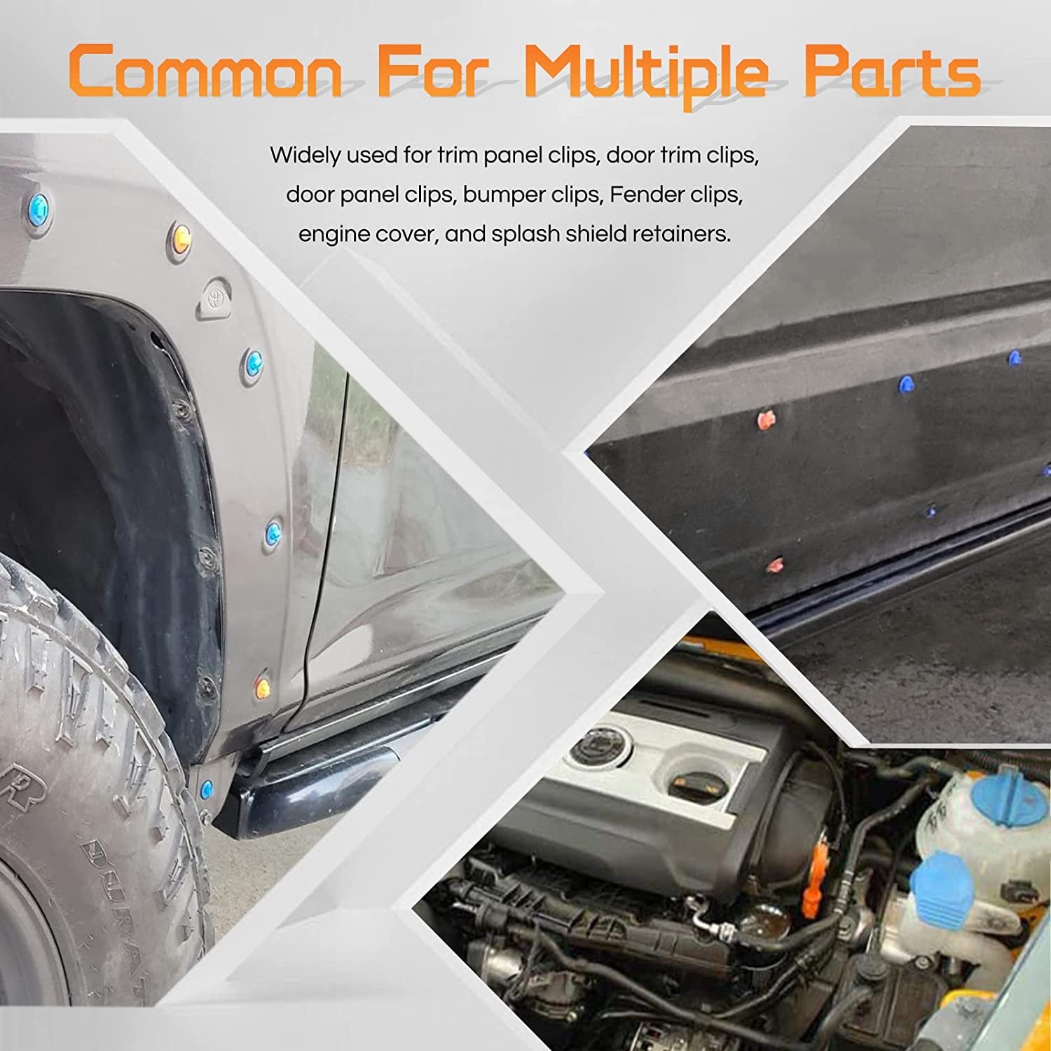 421pcs Plastic Car Clips Auto Plastic Fastener & Clip for Car Auto Push Retainer Auto Car Plastic Clips Push Rivet