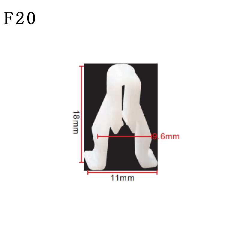 F20 Car Body Part Dashboard Inner U Type Panel Clips Auto Car Central Grid Instrument Panel Plastic Nylon Clip