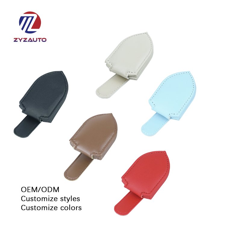 ZY Universal Car Auto Sun Visor Glasses Box Sunglasses Clip Card Ticket Holder Stand Fastener Pen Case Eyeglasses Holder