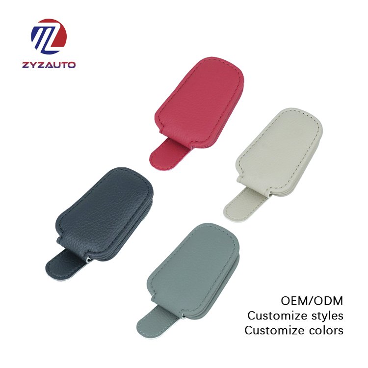 ZY Universal Car Auto Sun Visor Glasses Box Sunglasses Clip Card Ticket Holder Stand Fastener Pen Case Eyeglasses Holder