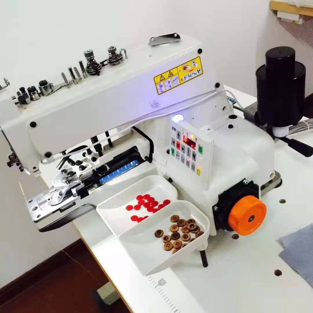 QS-373D computerized direct drive auto foot lifter button attaching machine industrial sewing machine
