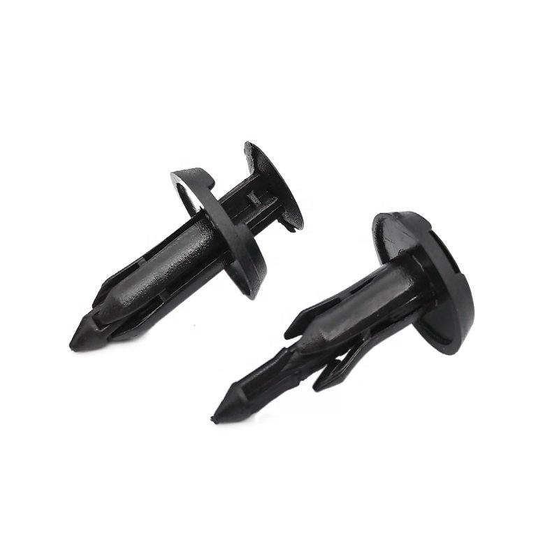 6MM Automotive Plastic Clip Fastener, Black Fixed Clip Fastener, Automotive Rivet Plastic Clip