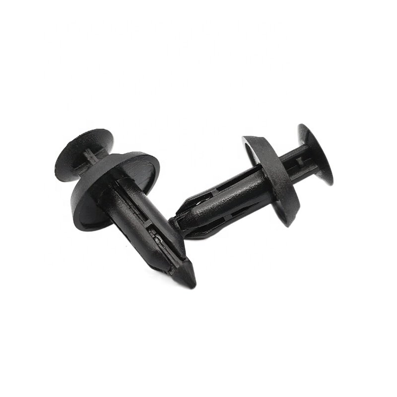6MM Automotive Plastic Clip Fastener, Black Fixed Clip Fastener, Automotive Rivet Plastic Clip