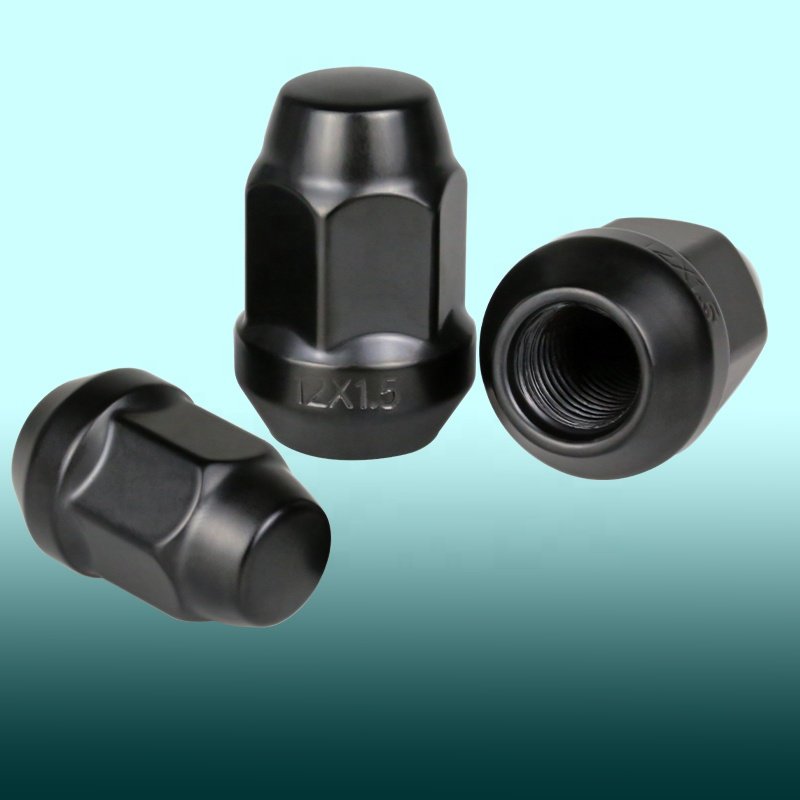 Factory Direct Sales Quick Shipping M12 Nylon Insert Lock Nut Stainless Steel 304 Black Zinc Plated Wheel Nut