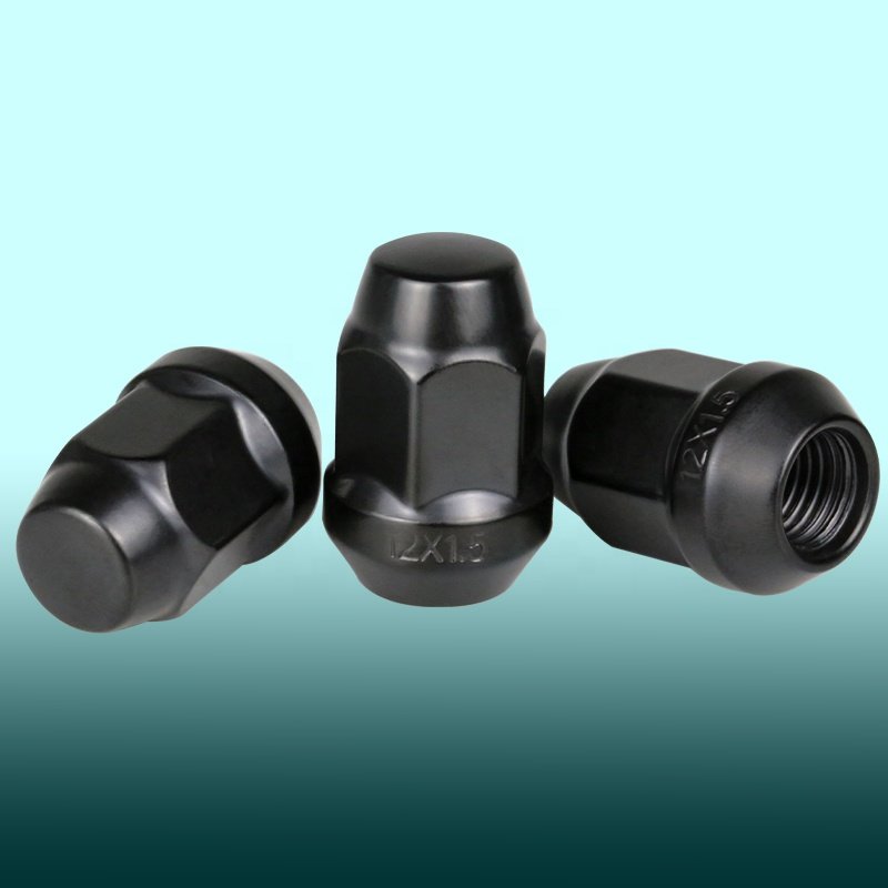 Factory Direct Sales Quick Shipping M12 Nylon Insert Lock Nut Stainless Steel 304 Black Zinc Plated Wheel Nut
