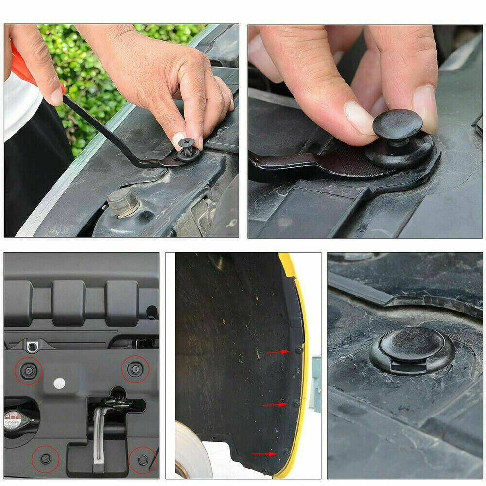 New Arrival Nylon fastener screw Black Retainer Car Clips