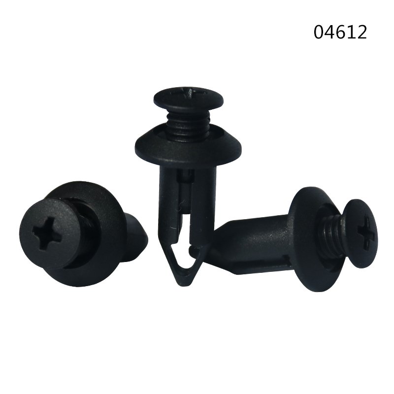 04612 Factory Supply Plastic Push in Fastener for Cars Auto Plastic Clips and Fasteners Auto Body Clips Plastic Rivets