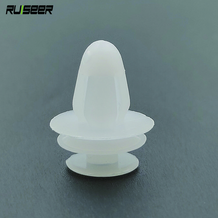 50pcs Universal Automobile Bumpers Hole White Car Door Trim Panel Clip Plastic Auto Fastener Clips Rivet Auto Fasteners for Cars