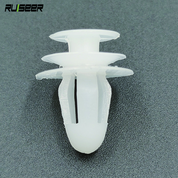 50pcs Universal Automobile Bumpers Hole White Car Door Trim Panel Clip Plastic Auto Fastener Clips Rivet Auto Fasteners for Cars