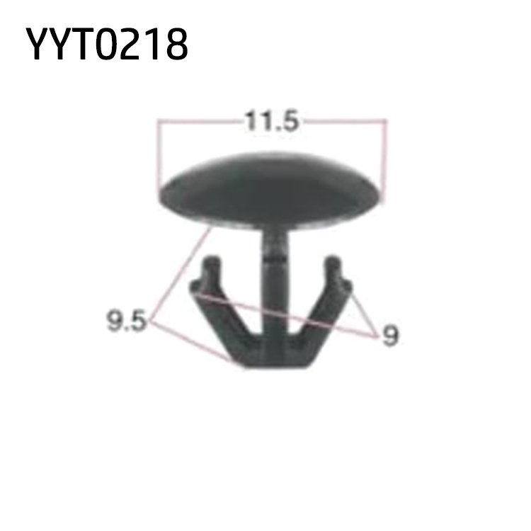 Black Nylon Auto Fastener & Clip Honda Car Hood Bar Nail with Plastic Rivet Fast Delivery