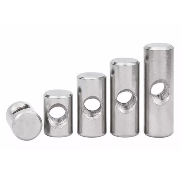 High Precision Connecting M3 Dowel Hole Barrel Nutm10 Stainless Steel Cross Dowel Barrel Automobile Fastener Nut Mebel