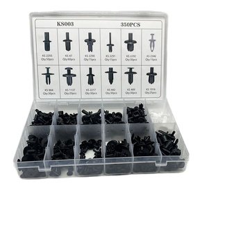 350PCS Wholesale Automotive Push Body Mixed Plastic Rivet Fender Bumper Clips Plastic car clip