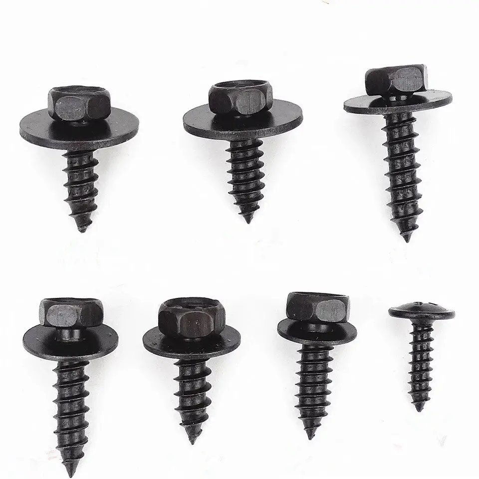 Customized Metal Rivet Fastener Fixed Auto Car Body Self-tapping Screw Hex Head Fender/Bumper Cover Screw