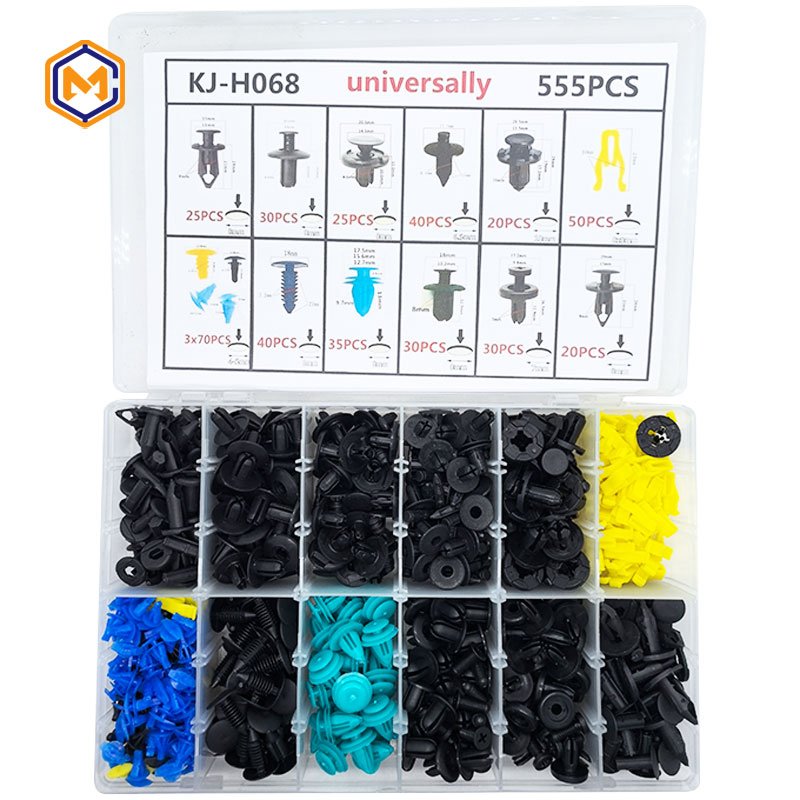 Wholesale Customized Auto Fastener Clip Universal Nylon Bumper Retainer for Cars New POM & Metal Material