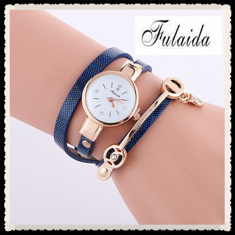 Foreign Trade Hot-selling Ladies Winding Bracelet Watch Alloy Diamond-inlaid Fashion Pendant Quartz Manufacturers Direct Sales