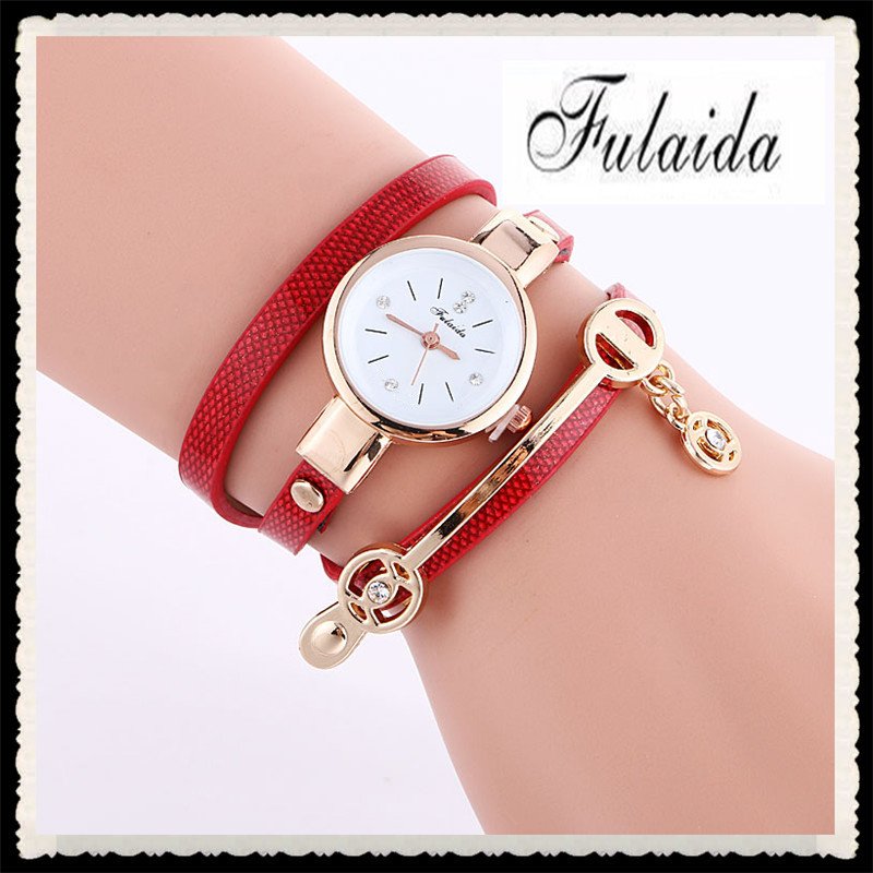 Foreign Trade Hot-selling Ladies Winding Bracelet Watch Alloy Diamond-inlaid Fashion Pendant Quartz Manufacturers Direct Sales